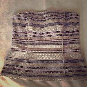 Tan studded WHBM bustier sz4